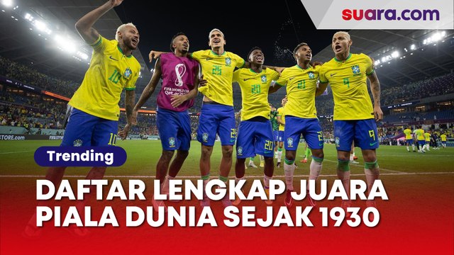 Argentina Masuk Jajaran Elite dengan 3 Bintang, Ini Daftar Lengkap Juara Piala Dunia Sejak 1930