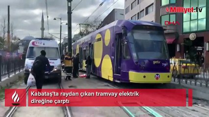 Kabataş'ta tramvay kazası!