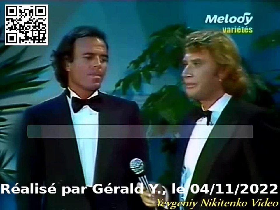 Johnny Hallyday & Julio Iglesias_J'ai oublié de vivre (Voix Johnny)(Clip 1981)karaoké