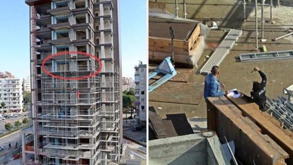 İnşaattaki iskeleyi toplayan işçi 8'inci kattan düşerek hayatını kaybetti