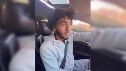 Il a essayé de se frayer un chemin aux heures de pointe et va vite le regretter!