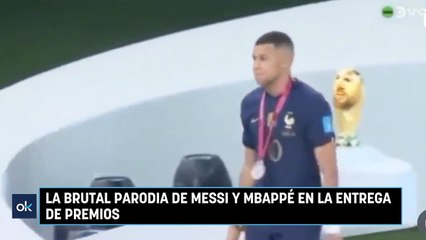 La brutal parodia de Messi y Mbappé en la entrega de premios