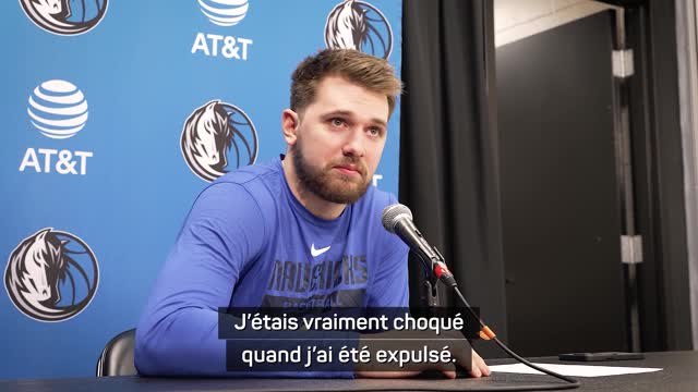 Mavericks - Doncic : J'étais vraiment choqué quand j'ai été expulsé