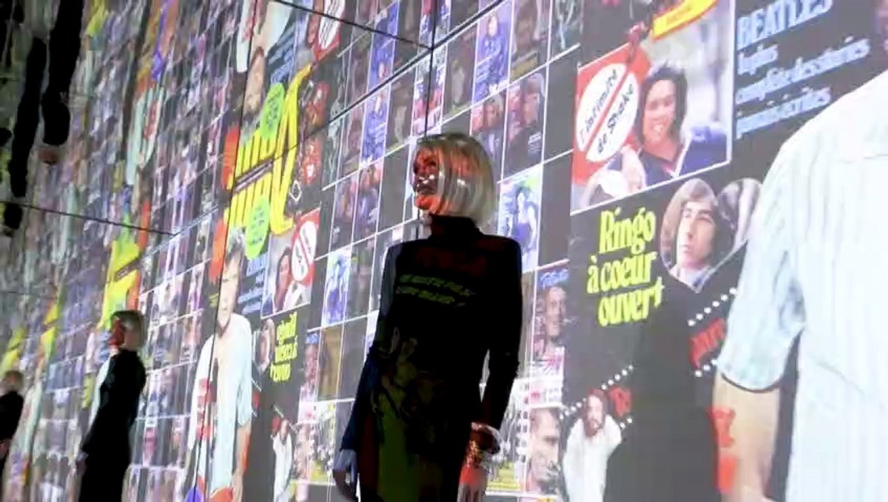 A Bruxelles, Laeticia Hallyday assiste à l'inauguration de l'exposition consacrée à Johnny Hallyday