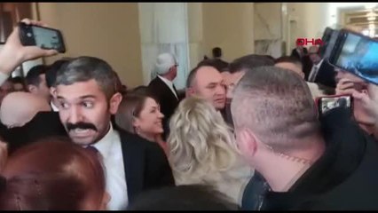 ANKARA İMAMOĞLU TBMM' DEN AYRILIRKEN KONUŞTU