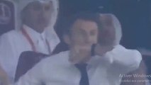 Réactions folles au président Macron qui n'ont pas été capturées ,lors du match france_argentine