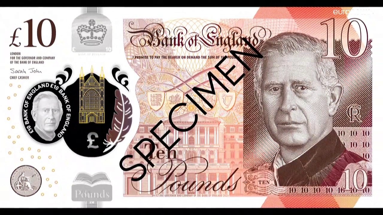So sehen die neuen Pfundscheine mit König Charles III. aus