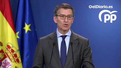 Feijóo pide a Sánchez que paralice la reforma del Código Penal y que convoque elecciones