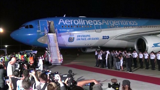 Argentine - Le grand retour de l'Albiceleste à l'aéroport de Buenos Aires
