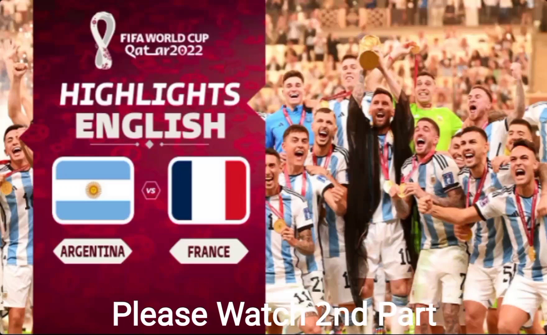 Fifa World Cup 2022 Argentina Vs France Final match highlight FIFA World Cup 2022