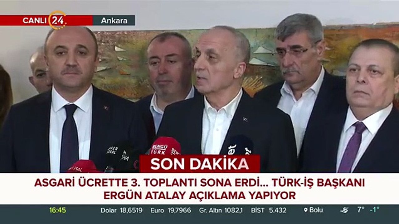 Asgari ücret toplantısı sona erdi! Türk-İş Başkanı Atalay yeni teklifi açıkladı