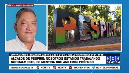 "No ando prófugo, es mentira": Aclara alcalde de Pespire, acusado de tirotear a compañero de "chiviada"