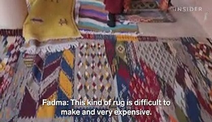 Why artisans receive little profit even though Moroccan rugs can cost over $2,000