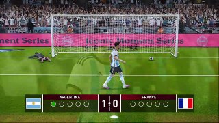 Argentina Vs France - FINAL - Penalty Shootout FIFA World Cup 2022 _ Messi vs Mbappe _ PES Gameplay