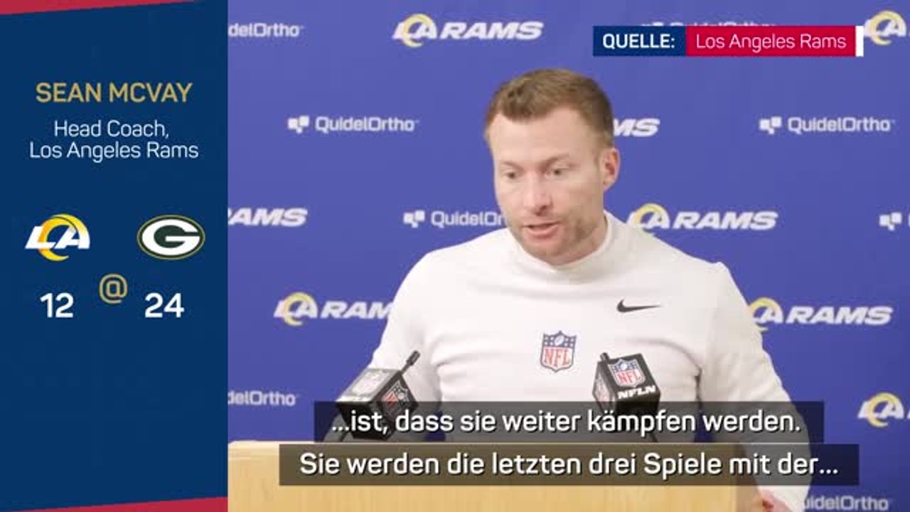 McVay: "Sind in dieser Saison gedemütigt worden"