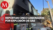 Explota tanque de gas en vivienda en Tlalnepantla, hay cinco lesionados