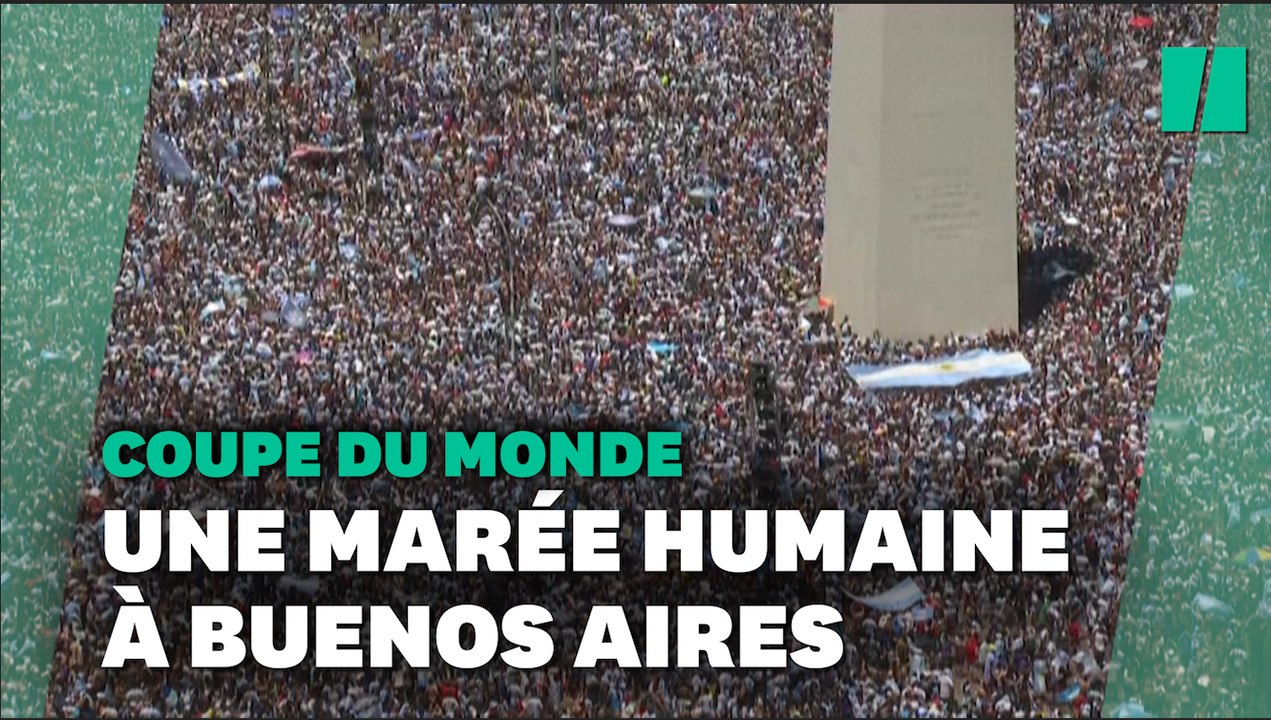Marée humaine à Buenos Aires pour fêter Messi et la Coupe du Monde