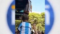 Hinchas irresponsables en la celebración de Buenos Aires