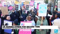 UK nurses strike : Government refuses to give way on pay