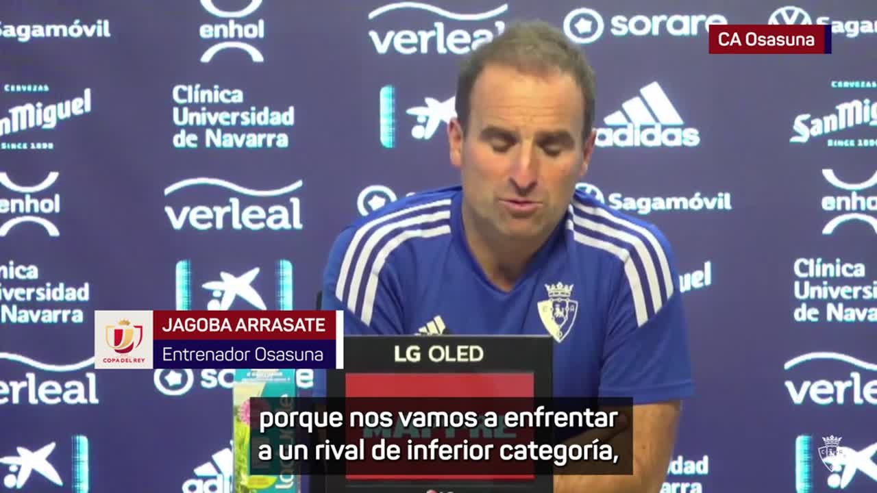 ARRASATE advierte: "Somos FAVORITOS, pero la COPA está llena de momentos mágicos"