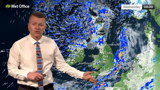 Met Office Evening Weather Forecast 20/12/22 - Some rain clearing to sunshine