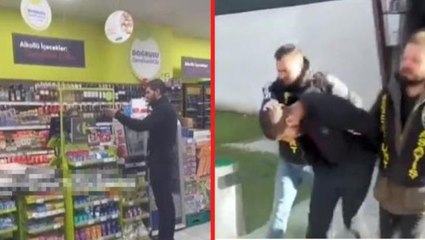 Sen misin kasiyerden hesap soran! Genç kadına "Başın neden açık?" diye çıkışan Faslı yakalandı