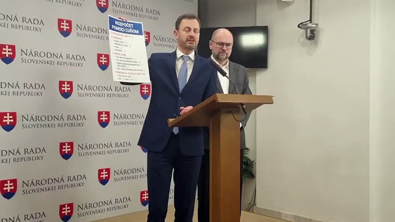 ZÁZNAM: E. Heger: Dohodli sme sa na podpore štátneho rozpočtu na budúci rok