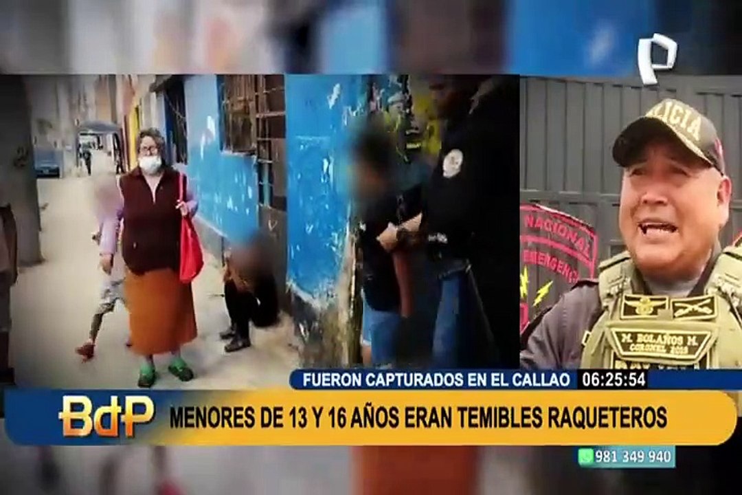 Callao: detienen a dos menores de 13 y 16 años que asaltaban a taxistas y repartidores de delivery