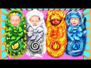 Les 4 Éléments Adoptés – La Vie avec des Superhéros : le feu, l'air, l'eau et la terre par La La L'r