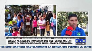 ¡Luto y dolor! En su natal Danlí, reciben cuerpo del policía militar Brayan Omar Rosales