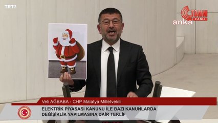 CHP'li Ağbaba'dan, Genel Kurul'da 'Noel Babalı' tepki: Yandaşa vergi affı; Katar'a liman kıyağı jesti, ‘ho ho ho’