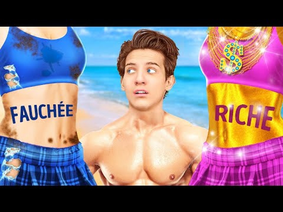 RICHE vs FAUCHÉE à la plage - Les meilleurs tru...
