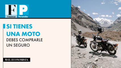 Si tienes una moto debes comprarle un seguro