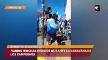 Varios hinchas heridos durante la caravana de los campeones