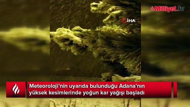 Adana'da yoğun kar yağışı görsel şölen oluşturdu