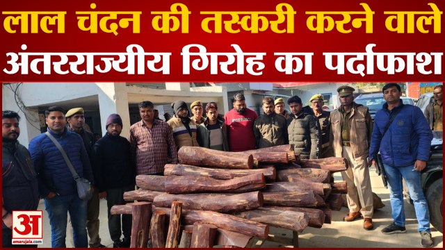 Mathura: लाल चंदन की करते थे तस्करी, 7 तस्कर गिरफ्तार 4 फरार