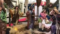 Il presepe in cartapesta alla cittadella dell'artigianato di Palermo