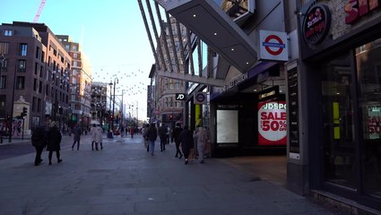 Cost of living and rail strikes see central London empty during Boxing Day sales