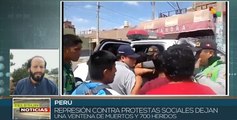 Campesinos peruanos exigen destitución de la presidenta Dina Boluarte