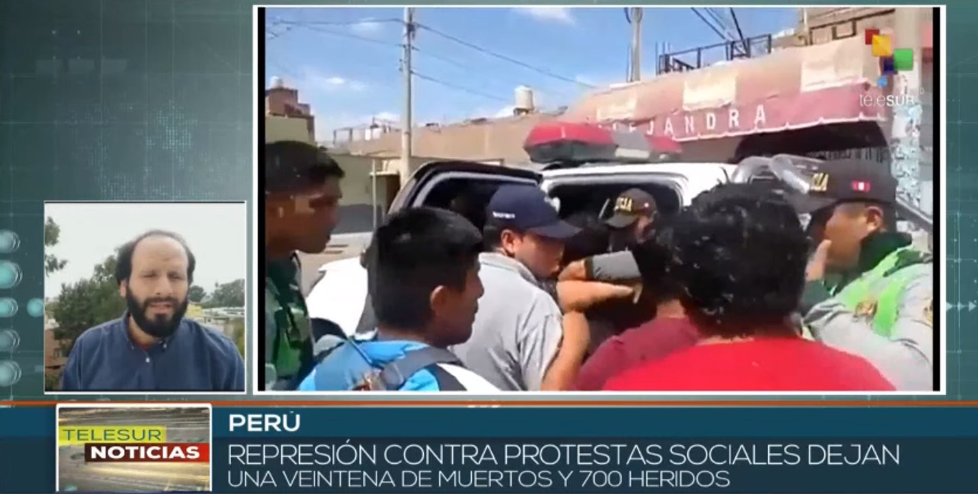 Campesinos peruanos exigen destitución de la presidenta Dina Boluarte