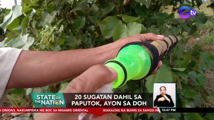 20 sugatan dahil sa paputok, ayon sa DOH | SONA