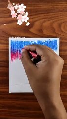 A boy’s first hero is his dad  - oil pastels #shorts