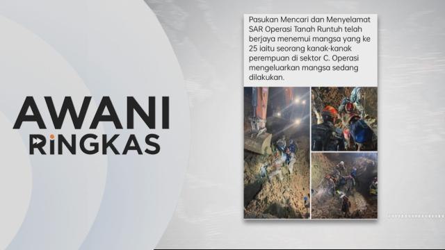 AWANI Ringkas: Mayat Ke-25 ditemui di Batang Kali