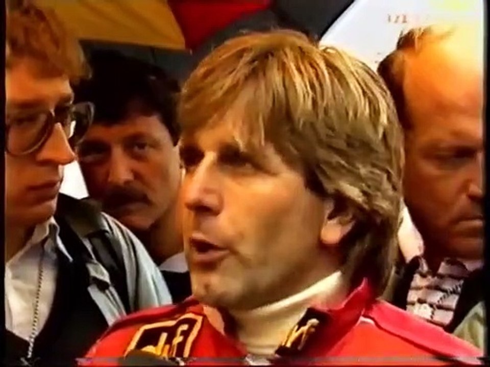 F1 1983 Hockenheim - Qualifying : Interview Manfred Winkelhock & Keke Rosberg