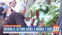 Dieron el último adiós a madre e hijo