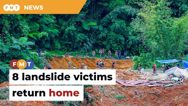 8 landslide victims allowed to return home