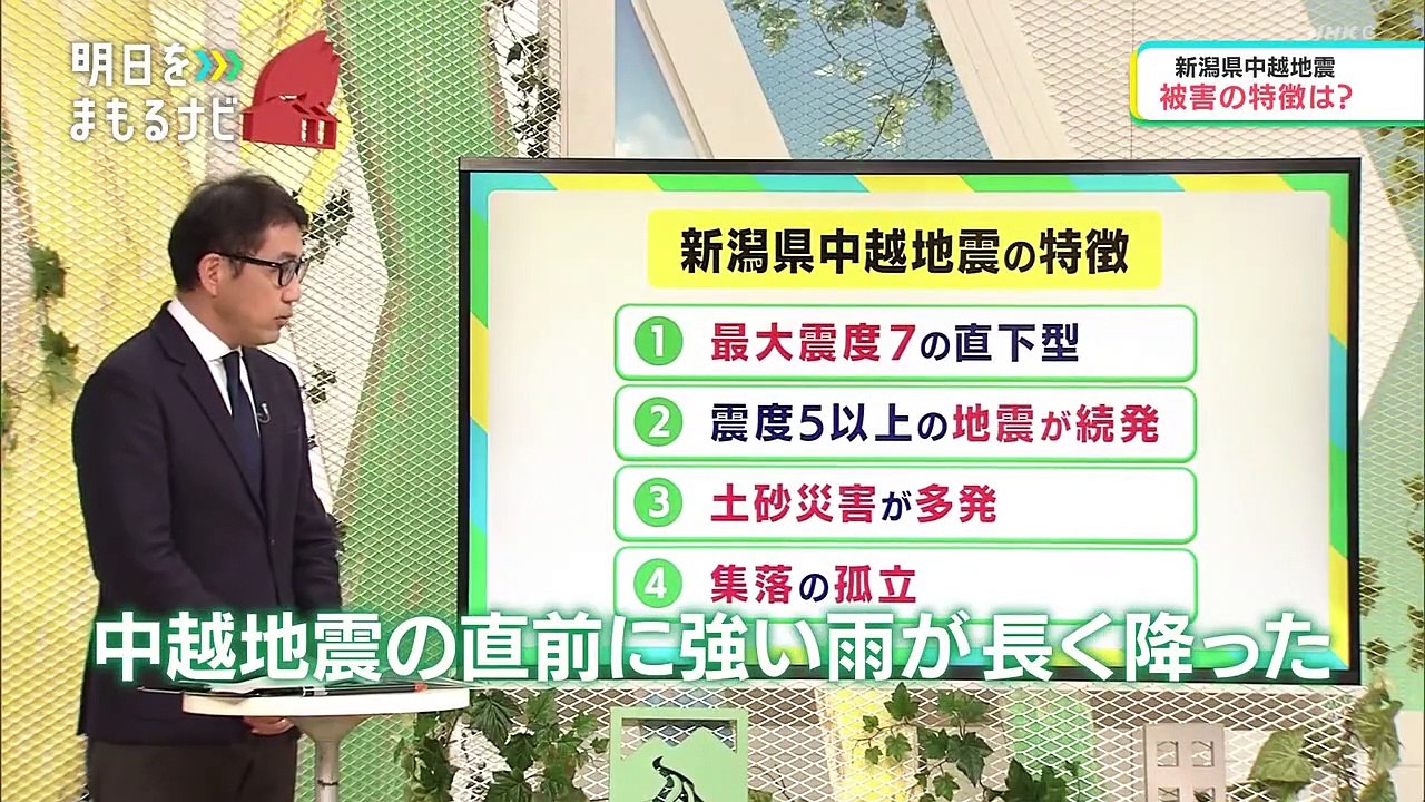 明日をまもるナビ（60）「新潟県中越地震から18年　地震の教訓を今に」20221023
