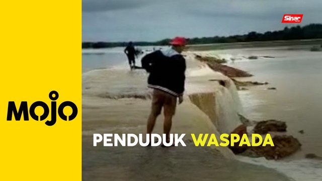 Ban banjir pecah, penduduk di Kelantan cemas