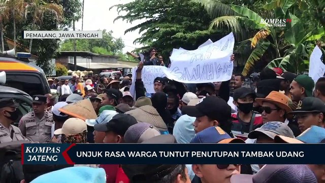 Unjuk Rasa, Warga Tuntut Penutupan Tambak Udang di Pemalang