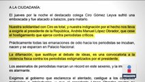 Comunicadores piden a López Obrador que “cese el hostigamiento contra periodistas”